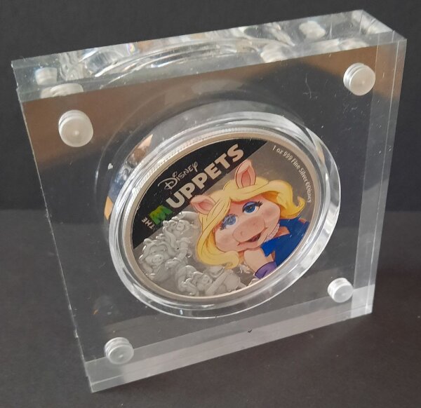 Niue 2 Dollars 2019 - The Muppets "Miss Piggy" - 1 oz Silber PP teilcoloriert