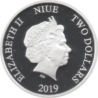 Niue 2 Dollars 2019 - The Muppets "Miss Piggy" - 1 oz Silber PP teilcoloriert