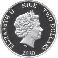 Niue 2 Dollars 2020 - DC Comics "Robin" - 1 oz Silber PP teilcoloriert