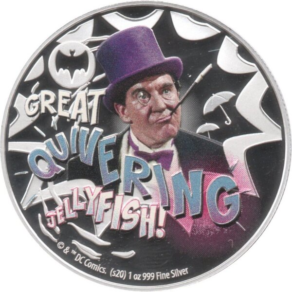 Niue 2 Dollars 2020 - DC Comics "The Penguin" - 1 oz Silber PP teilcoloriert