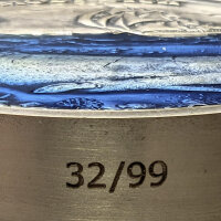 Benin Moby Dick 2019 1000 Gramm Silber - Antik Finish & Glas-Emaille-Technik