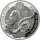 Ruanda Lunar 2025 Jahr der Schlange 1 oz Silber | Polierte Platte
