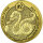 Ruanda Lunar 2025 Jahr der Schlange 1 oz Gold