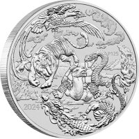 Australien Chinese Myths & Legends 2024 Four Guardians 1 oz Silber | Chinesische Mythen und Legenden
