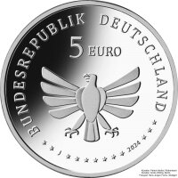 Deutschland 5 Euro Wunderwelt Insekten 9. Ausgabe 2024 Steinhummel J