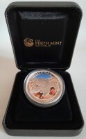 Australien 1 Dollar 2014 - Megalania - 1 oz Silber PP teilcoloriert
