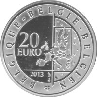 Belgien 20 Euro 2013 - Thronwechsel - Silber PP