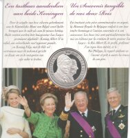 Belgien 20 Euro 2013 - Thronwechsel - Silber PP