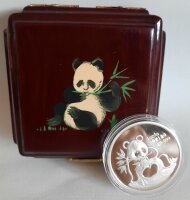 China Panda 1991 - Coin Show Munich - 1 oz Silber PP