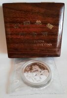 China Panda 10 Yuan 1996 - 1 oz Silber - Originalbox und...
