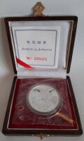 China Panda 10 Yuan 1996 - 1 oz Silber - Originalbox und Folie