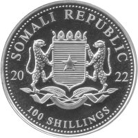 Somalia Elefant 2022 "Day and Night Edition" 2x 1 oz Silber teilcoloriert