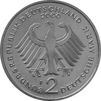 J.445 Deutschland 2 Deutsche Mark 1988 - 2001 Ludwig Erhard