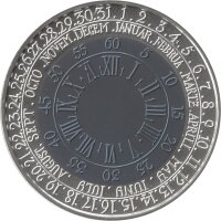 Lettland 1 Lats 2004 - Münze der Zeit - Silber-Niob