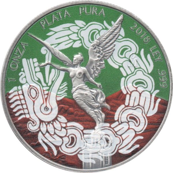 Mexiko Libertad 2018 1 oz Silber - coloriert