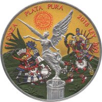 Mexiko Libertad 2018 1 oz Silber - coloriert