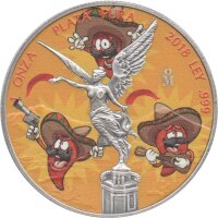 Mexiko Libertad 2018 1 oz Silber - coloriert