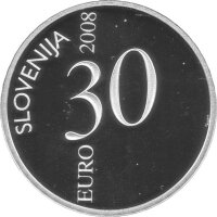 Slowenien 30 Euro 2008 - 250. Geburtstag von Valentin Vodnik - Silber PP