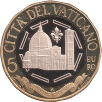 Vatikan 5 Euro 2018 - Kuppel von Santa Maria del Fiore - BiMetall PP