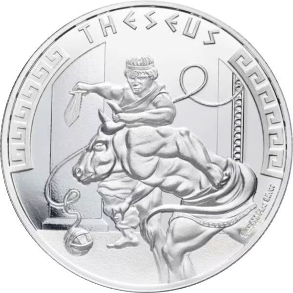 Niue Helden der Griechischen Mythologie Theseus 2024 1 oz Silber