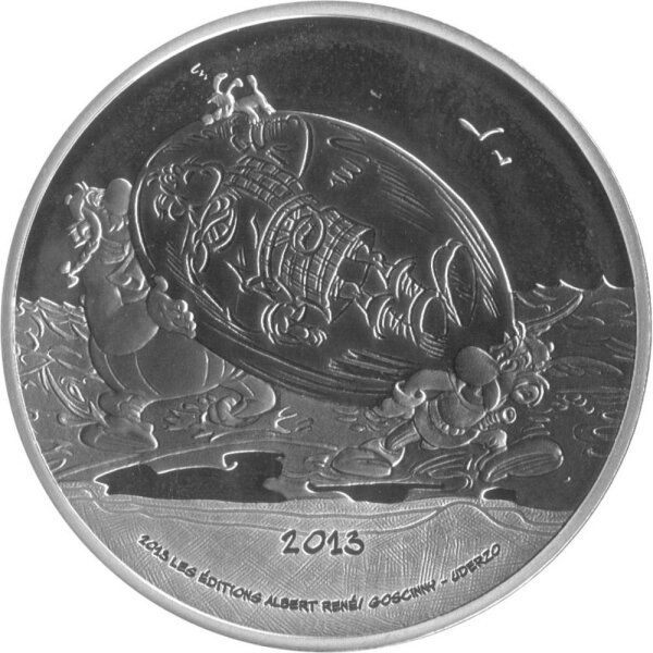 Frankreich 10 Euro 2013 - Asterix und Obelix in Originalbox- Silber PP