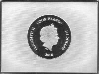 Cook Islands 1/4 Dollar 2016 - Museum Collection "Arearea" - Kupfer - silberplatiert - coloriert