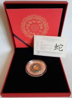 Laos 2.000 Kip 2013 Lunar "Jahr der Schlange" - 2 oz Silber PP