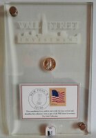 USA 5 Dollars 2007 - Liberty "Wall Street Investment" 1/10 oz Gold PP platiniert