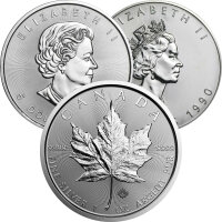 Kanada Maple Leaf div. 1 oz Silber regelbesteuert