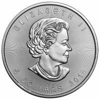 Kanada Maple Leaf div. 1 oz Silber II. Wahl