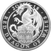 UK The Queen´s Beasts 3. Ausgabe 2018 Red Dragon 1...