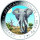 Somalia Elefant 2025 "Day and Night Edition" 2 x 1 oz Silber teilcoloriert