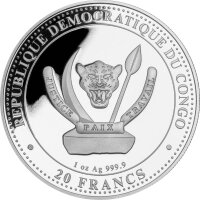 Kongo Prehistoric Life II 3. Ausgabe 2024 Utahraptor 1 oz Silber