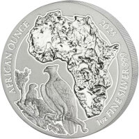 Ruanda African Ounce 2025 Kampfadler 1 oz Silber