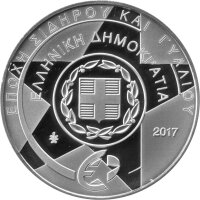 Griechenland 10 Euro 2017 - Eisen- und Kristallzeitalter "Dionysios Solomos"- Silber PP
