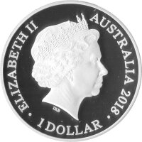 Australien Lunar II 2018 Jahr des Hundes 1 oz Silber - PP