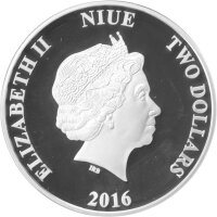 Niue Lunar 2016 Jahr des Affen 1 oz Silber PP