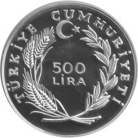 Türkei 500 Lira 1979 - Internationales Jahr des Kindes - Silber PP