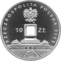 Polen 10 Zlotych 2008 - XXIX. Olympische Sommerspiele 2008 in Peking "Polnisches Team" - Silber PP