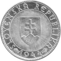 Slowakei 10 Kronen 1944 - Fürst Pribina - Silber