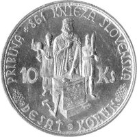 Slowakei 10 Kronen 1944 - Fürst Pribina - Silber