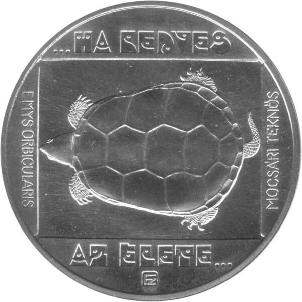 Ungarn 200 Forint 1985 - Sumpfschildkröte - Silber