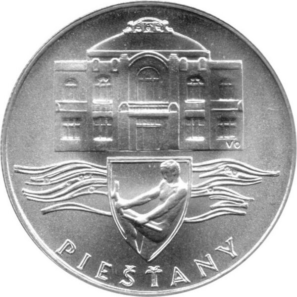 Tschechoslowakei 50 Kronen 1991 - Piešťany - Silber