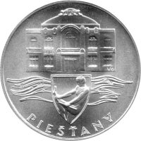 Tschechoslowakei 50 Kronen 1991 - Piešťany - Silber