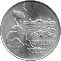 Tschechoslowakei 50 Kronen 1991 - Karlovy Vary - Silber