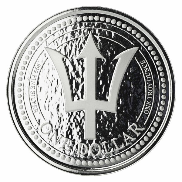 Barbados Trident - Dreizack 2018 1 oz Silber