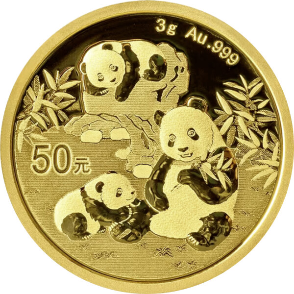 China Panda 2025 3 Gramm Gold
