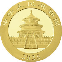 China Panda 2025 30 Gramm Gold - Original-Folie