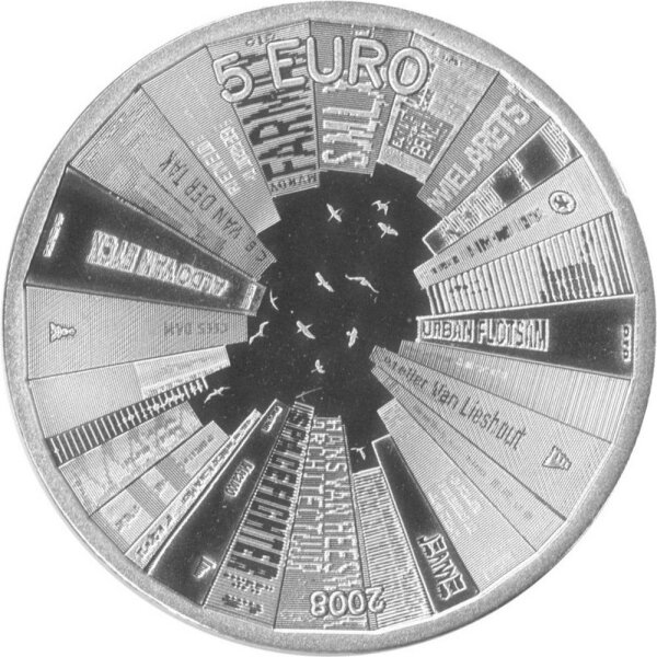 Niederlande 5 Euro 2008 - Niederländische Architektur - Silber