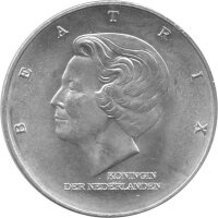 Niederlande 10 Gulden 1997 - 50 Jahre Marshallplan - Silber